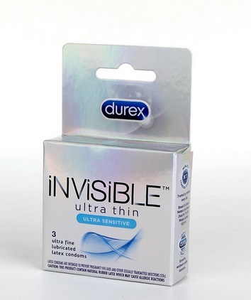 Durex Invisible 3Pk