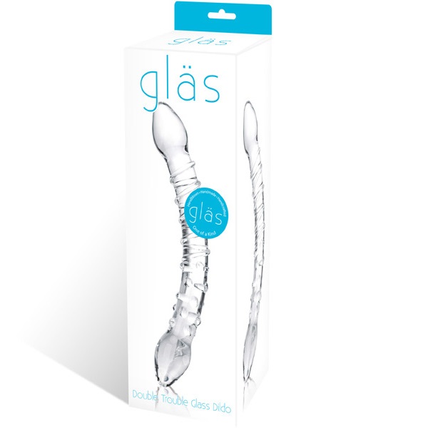 Double Trouble Glass Dildo