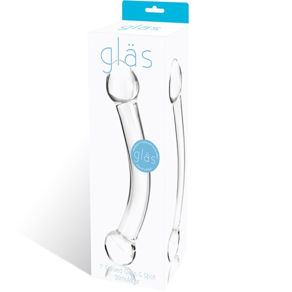 7" Curved Glass G Spot Stimulator