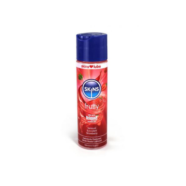 Skins Strawberry Water Based Lubricant 4.4 oz.