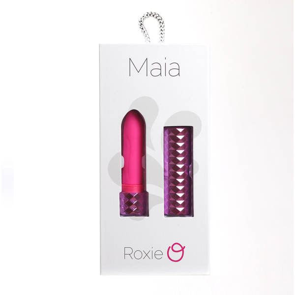 Roxie Crystal Gem Lipstick Vibrator Neon Pink