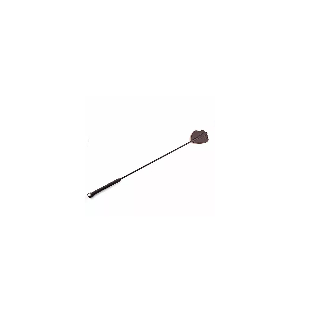 Hand Leather Riding Crop Black