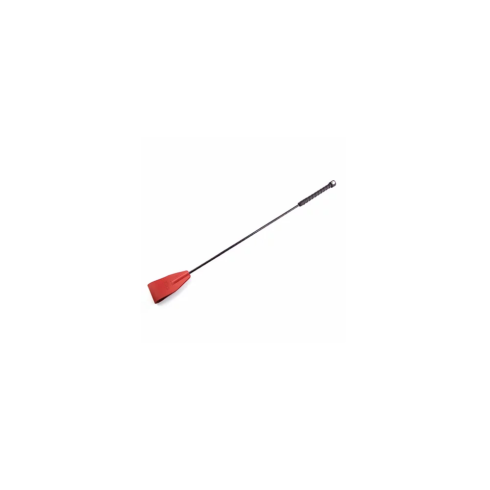 Leather Riding Crop Red