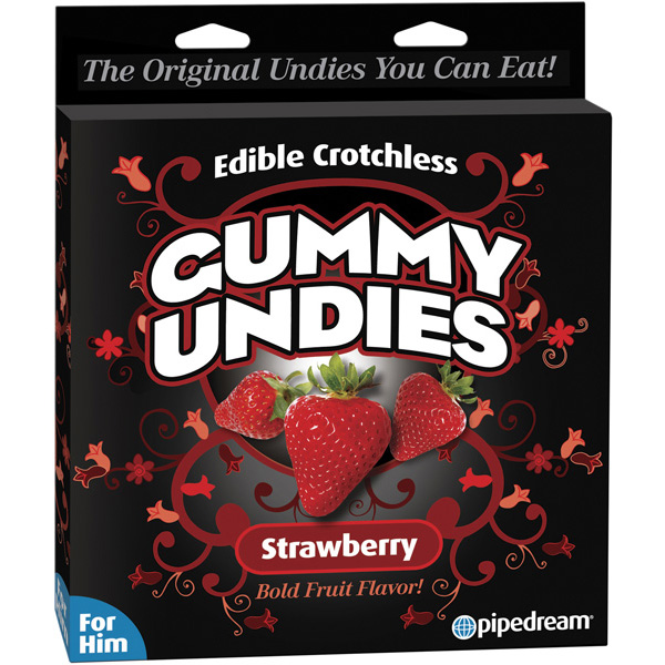 Edible Male Gummy Undies Strawberry