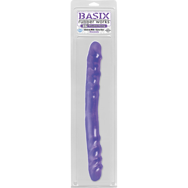 Basix Rubber Works 16" Double Dong Purple