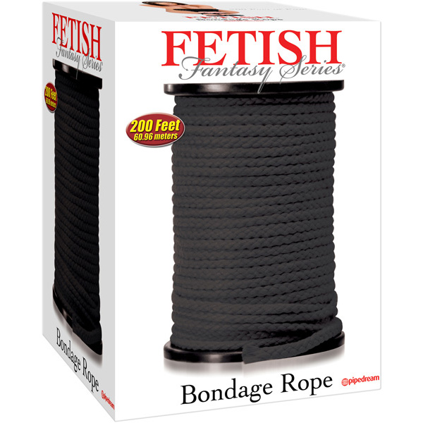 Fetish Fantasy Series Bondage Rope Black Black