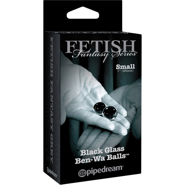 Fetish Fantasy Series Limited Edition Small Black Glass Ben-Wa Balls Black