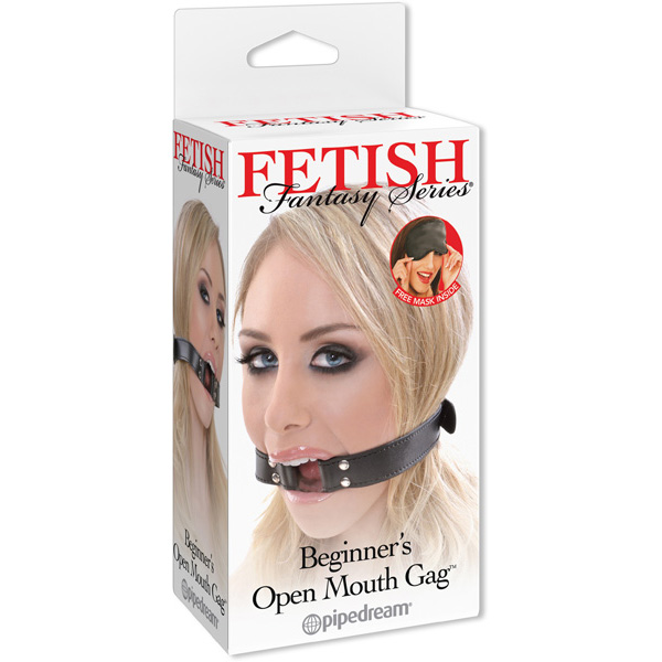 Fetish Fantasy Series Beginner's Open Mouth Gag Black