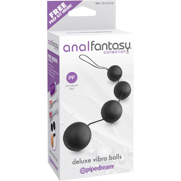 Anal Fantasy Collection Deluxe Vibro Balls Black