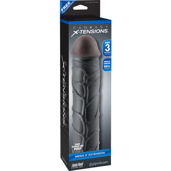 Fantasy X-tensions Mega 3" Extension Black Fantasy X-tensions Mega 3" Extension Black