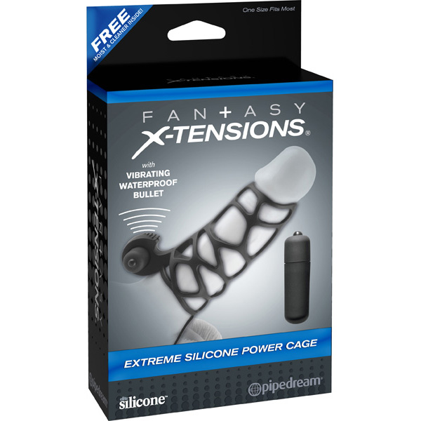 Fantasy X-tensions Extreme Silicone Power Cage Black