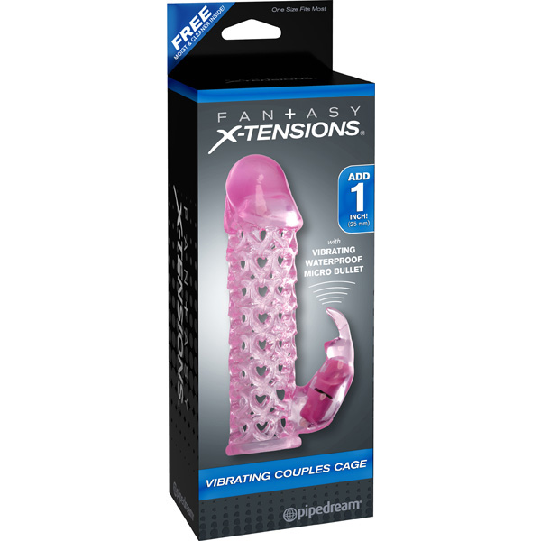 Fantasy X-tensions Vibrating Couples Cage Pink