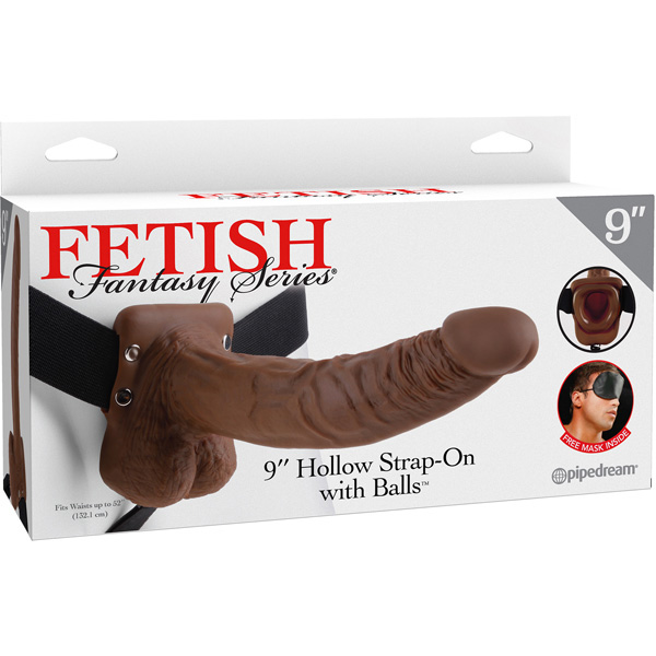 Fetish Fantasy Series 9? Hollow Strap-On with Balls Brown