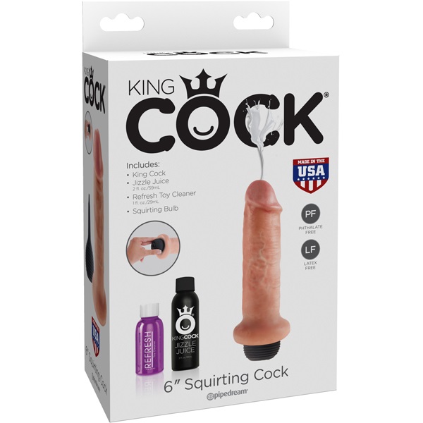 King Cock 6&Quot; Squirting Cock Flesh