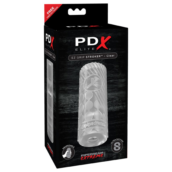 PDX Elite Ez Grip Stroker Clear