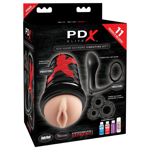 Pdx Elite Ass-Gasm Extreme Vibrating Kit
