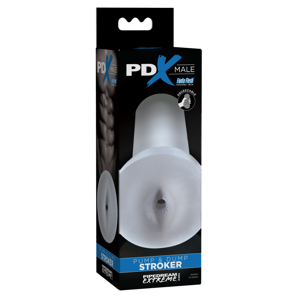 PDX Male Pump & Dump Stroker Clear