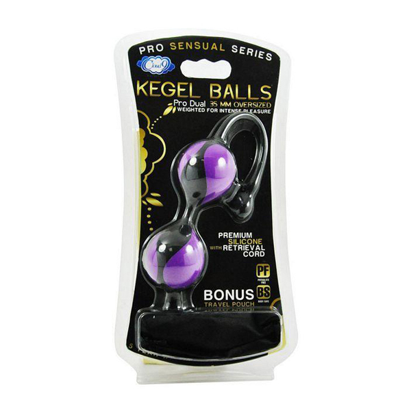 Cloud 9 Pro Sensual Kegel Ball 35Mm Black/Purple