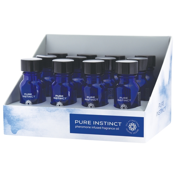 Pure Instinct Pheromone Fragrance Oil True Blue 12Ct Display
