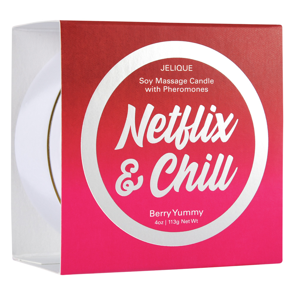 Massage Candle With Pheromones Netflix & Chill Berry Yummy 4 oz.