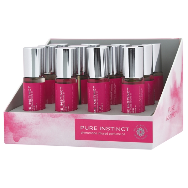 Pure Instinct Pheromone Perfume Oil For Her Roll On 12Ct Display