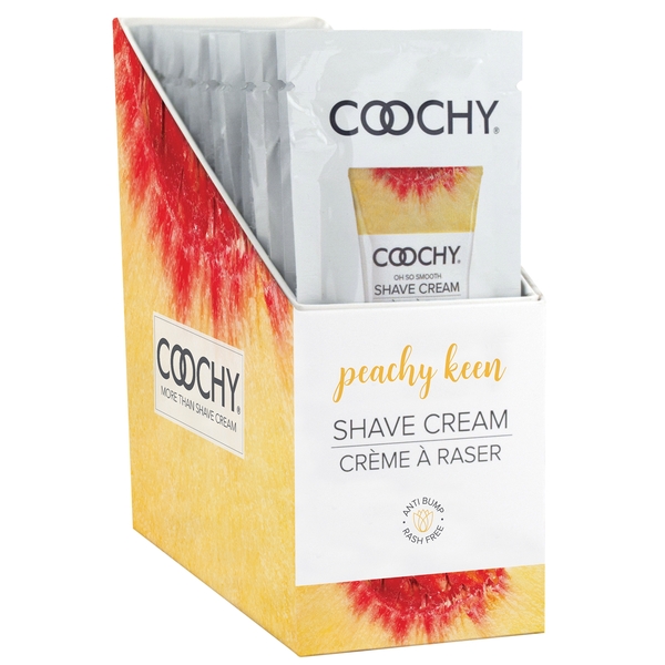 Coochy Shave Cream Peachy Keen 0.5 oz. 24Ct Display