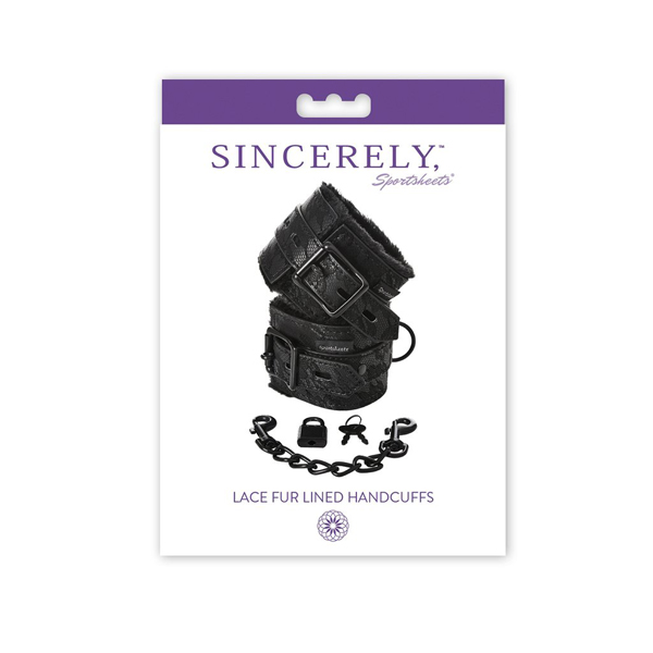Sincerely Lace Fur Lined Handcuffs