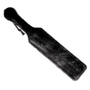 Fur Lined Fur Paddle (Black)