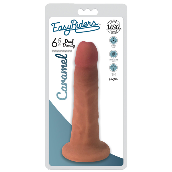 Easy Riders 6" Slim Bioskin Dong Carmel