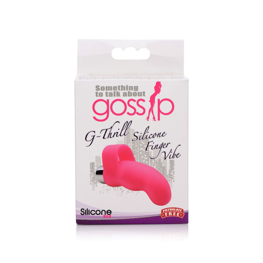 G-Thrill Silicone One Touch G Spot Finger Vibe Magenta