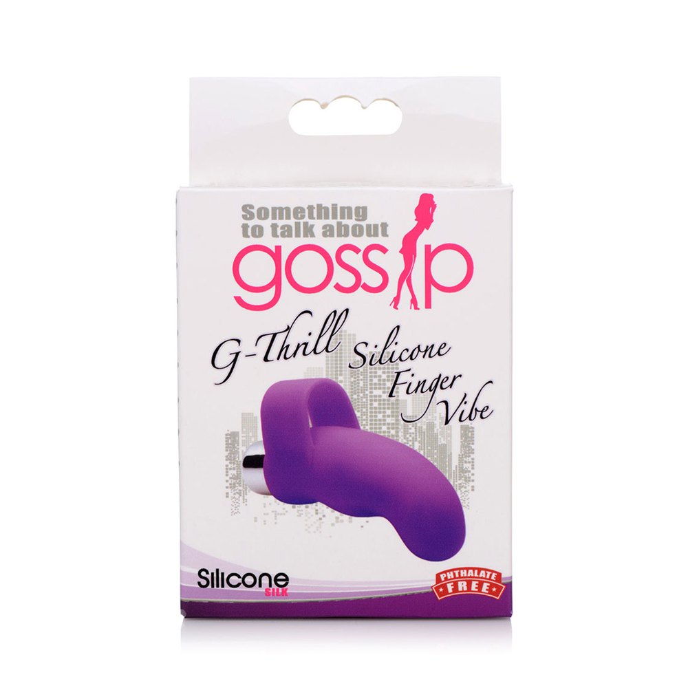 G-Thrill Silicone One Touch G Spot Finger Vibe Violet