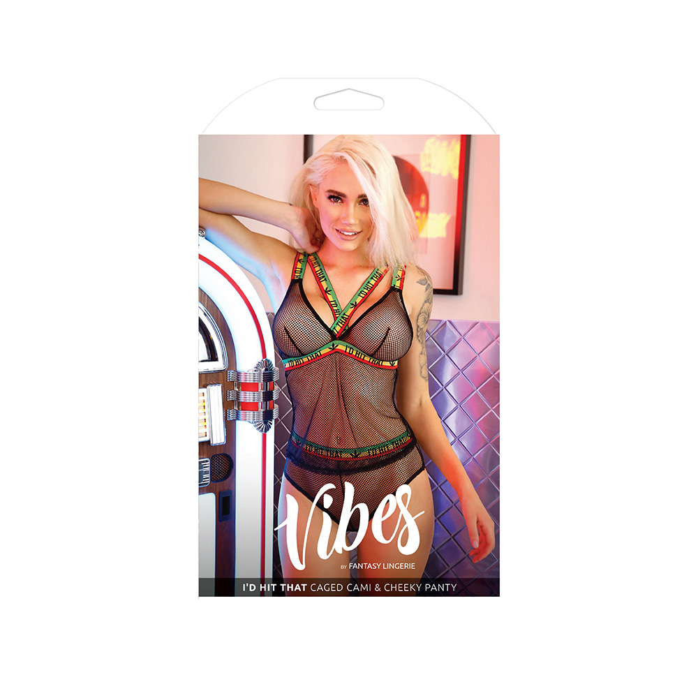 I'd Hit That Caged Cami & Cheeky Panty - L/XL Boxed