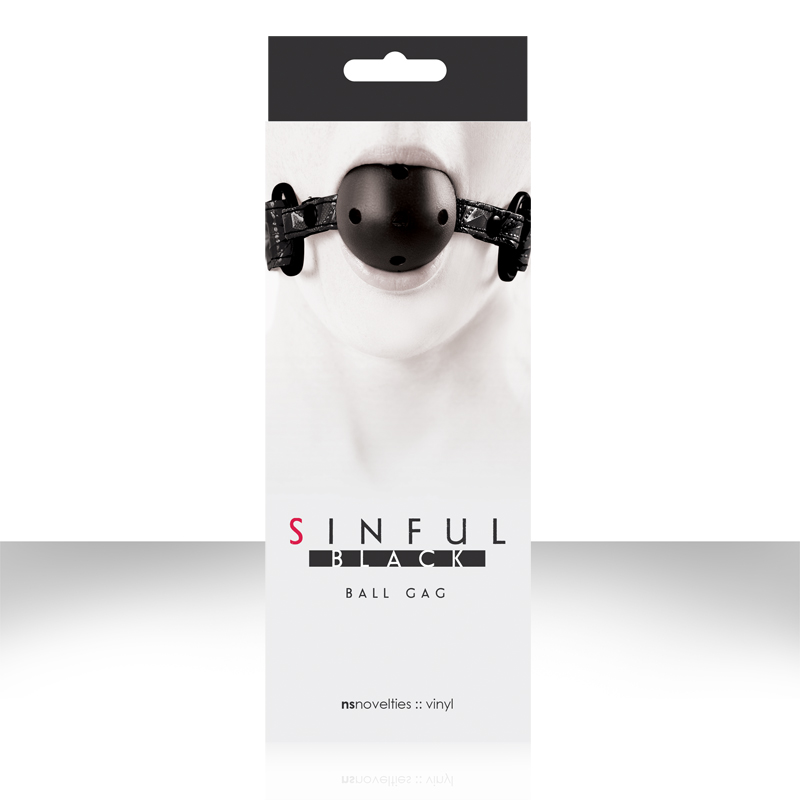 Sinful - Black - Ball Gag