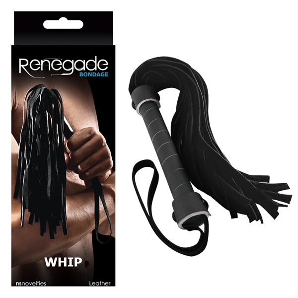 Renegade Bondage Whip Black