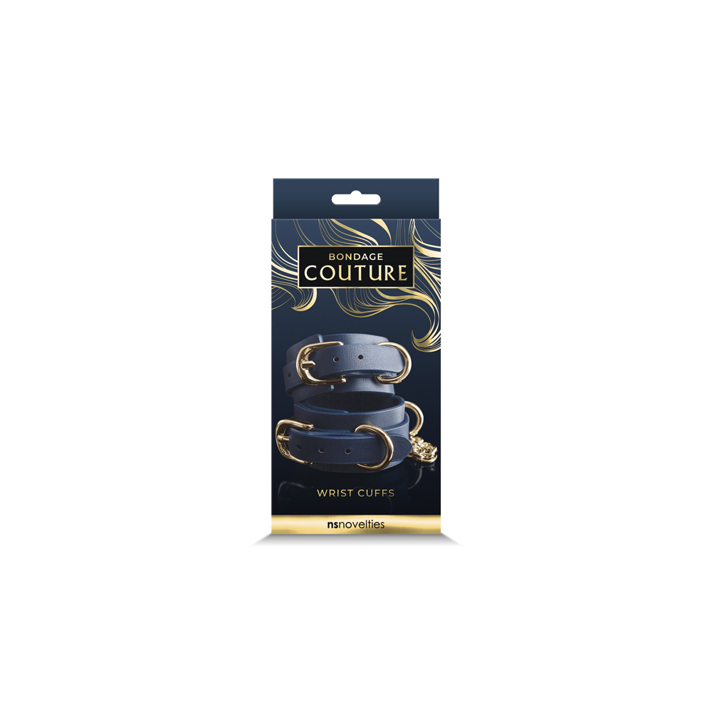 Bondage Couture Wrist Cuff Blue