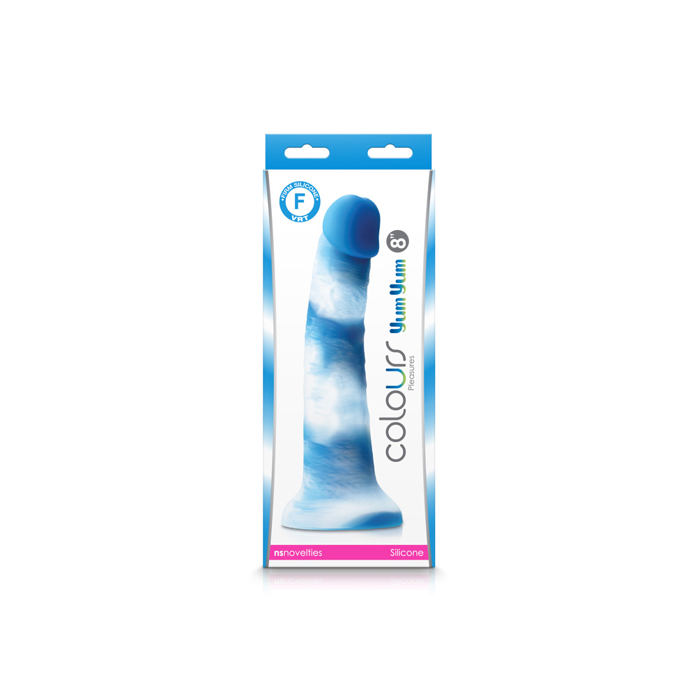 Colours Pleasures Yum Yum 8" Dildo Blue