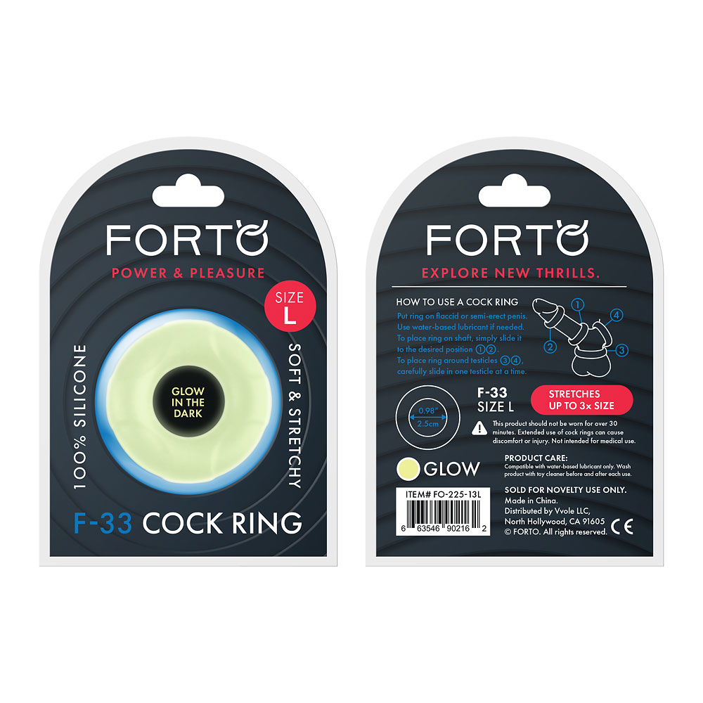 F-33: 25Mm 100% Liquid Silicone C-Ring Large Glow