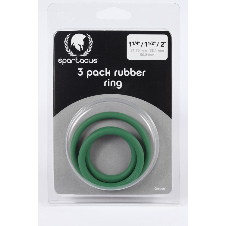 Rubber C-Ring Set 1.25 1.5 2" - Green