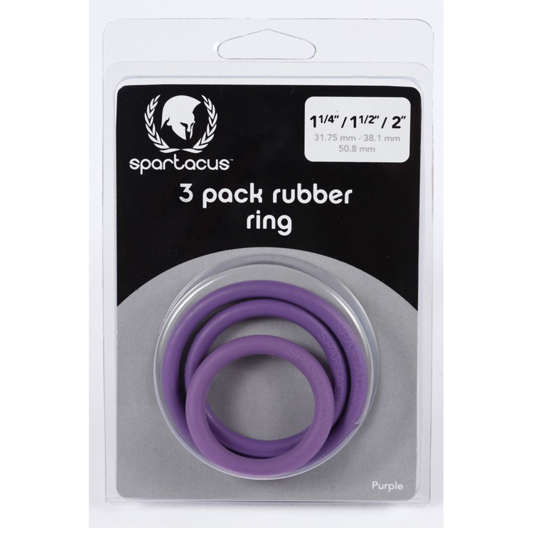 Rubber C-Ring Set 1.25 1.5 2" - Purple