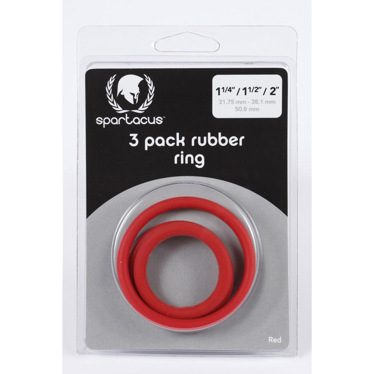 Rubber C-Ring Set 1.25 1.5 2" - Red