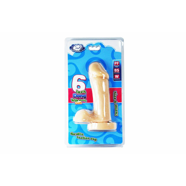 Cloud 9 Delightful Dong 6" W/Balls Flesh