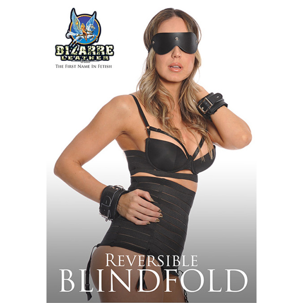 Bizarre Leather Reversible Blindfold