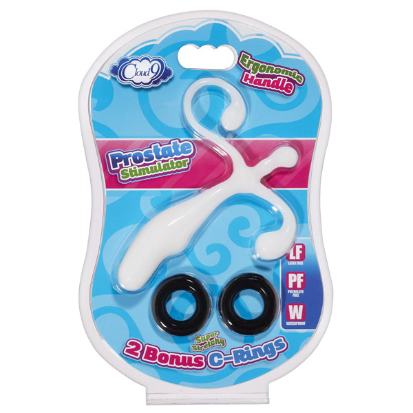Cloud 9 Prostate Stimulator Kit White W/C Rings
