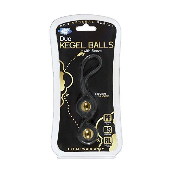 Cloud 9 Pro Sensual Duo Kegel Balls Black