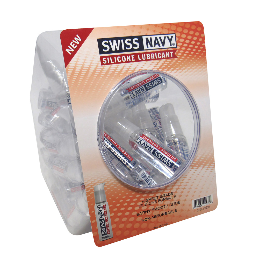Swiss Navy Silicone Lubricant 1 oz. 50Ct Fishbowl