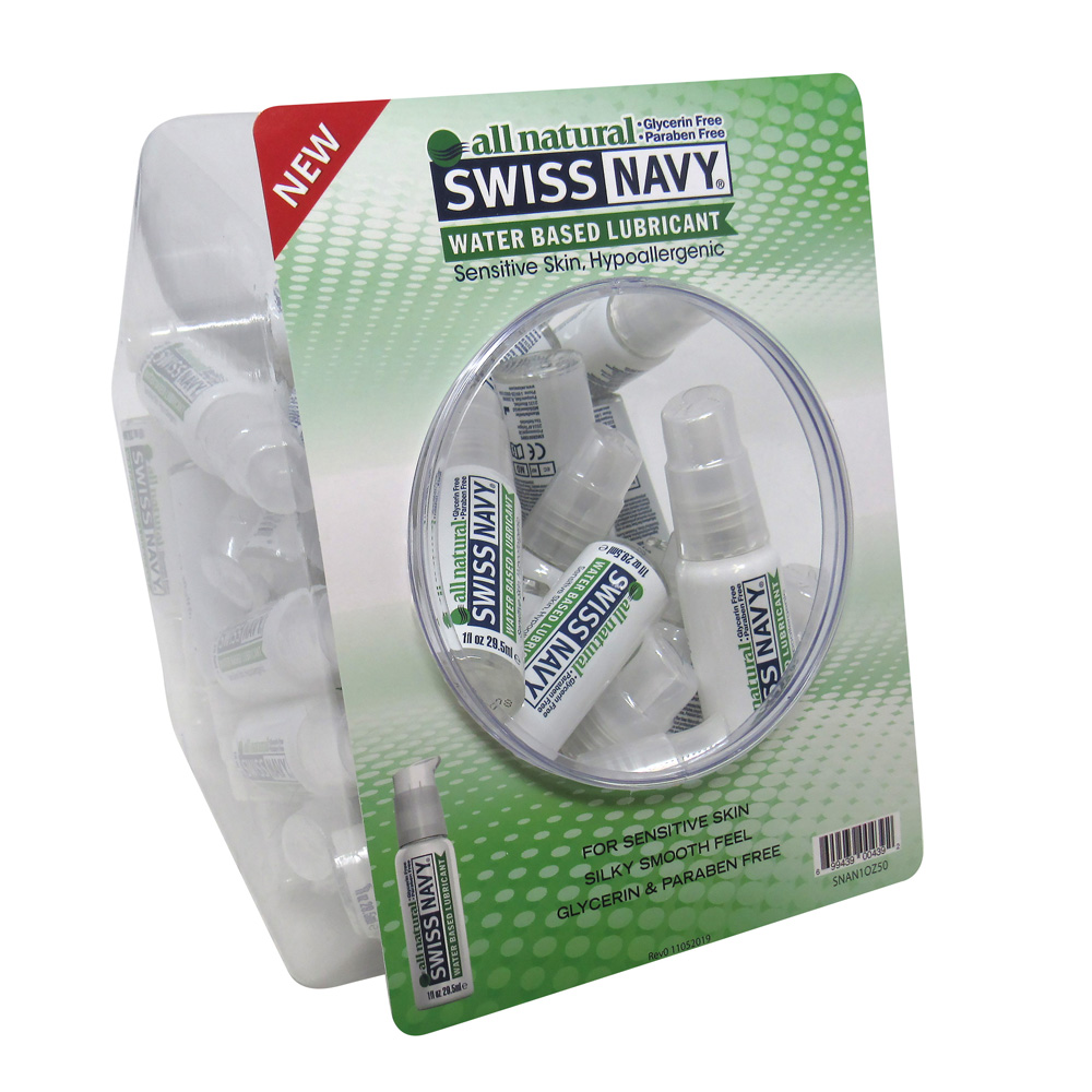 Swiss Navy All Natural Lubricant 1 oz. 50Ct Fishbowl