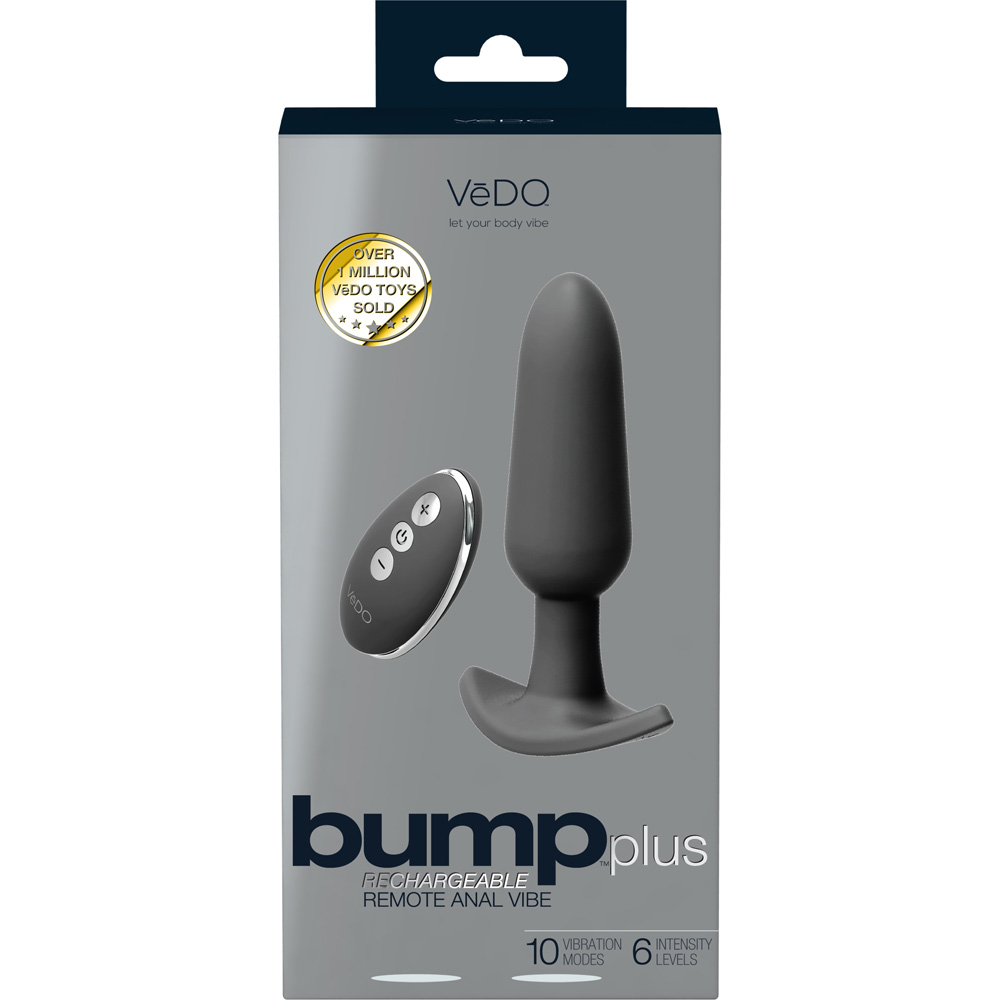 Bump Plus Rechargeable Remote Control Anal Vibe Just Black