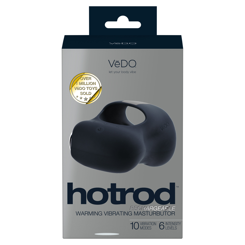 Hotrod Rechargeable Warming Masturbator Just Black