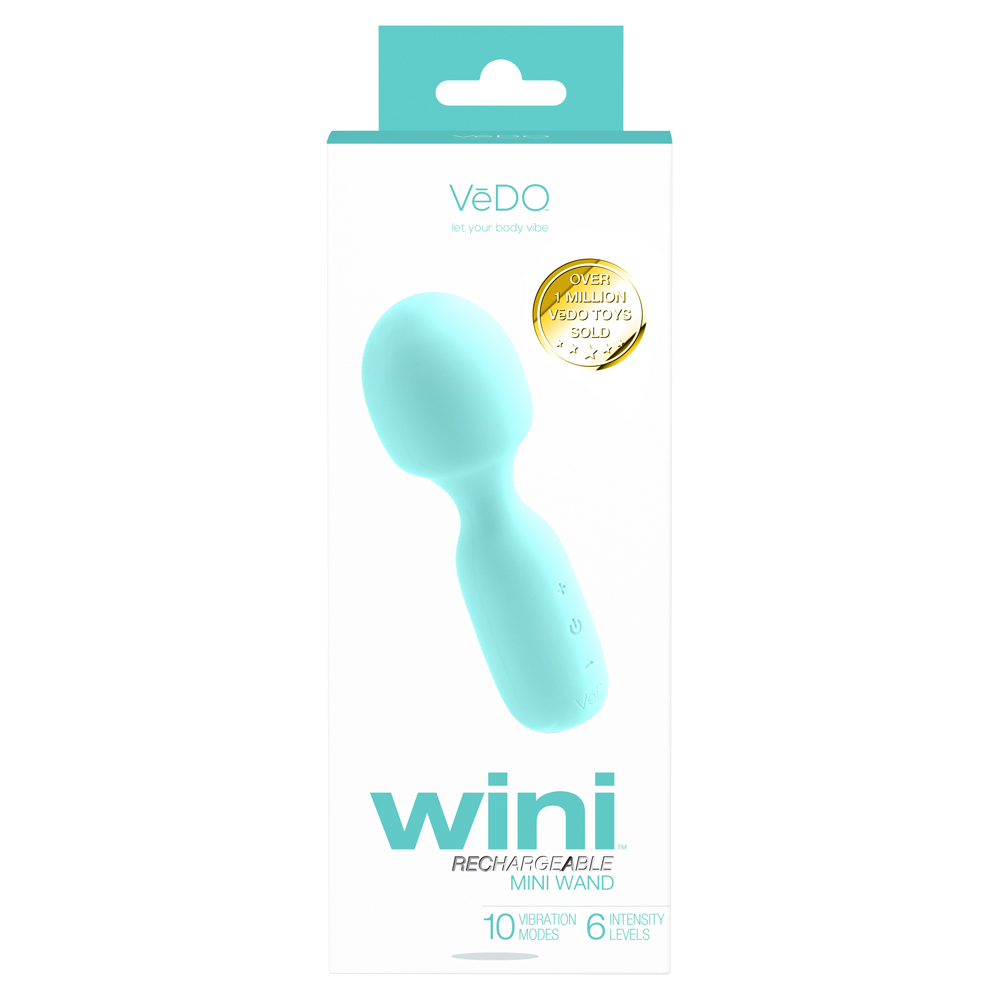 Wini Rechargeable Mini Wand Tease Me Turquoise