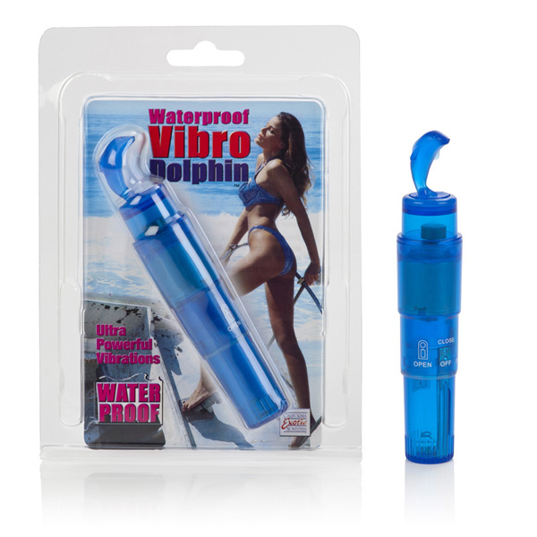 Waterproof Vibro Dolphin Blue